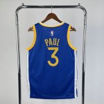 NBA 3 Paul Warriors Maillot bleu